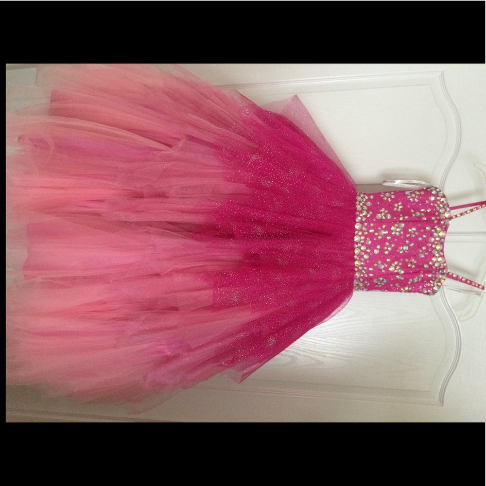 Pink Ombré Children’s Pageant Dress